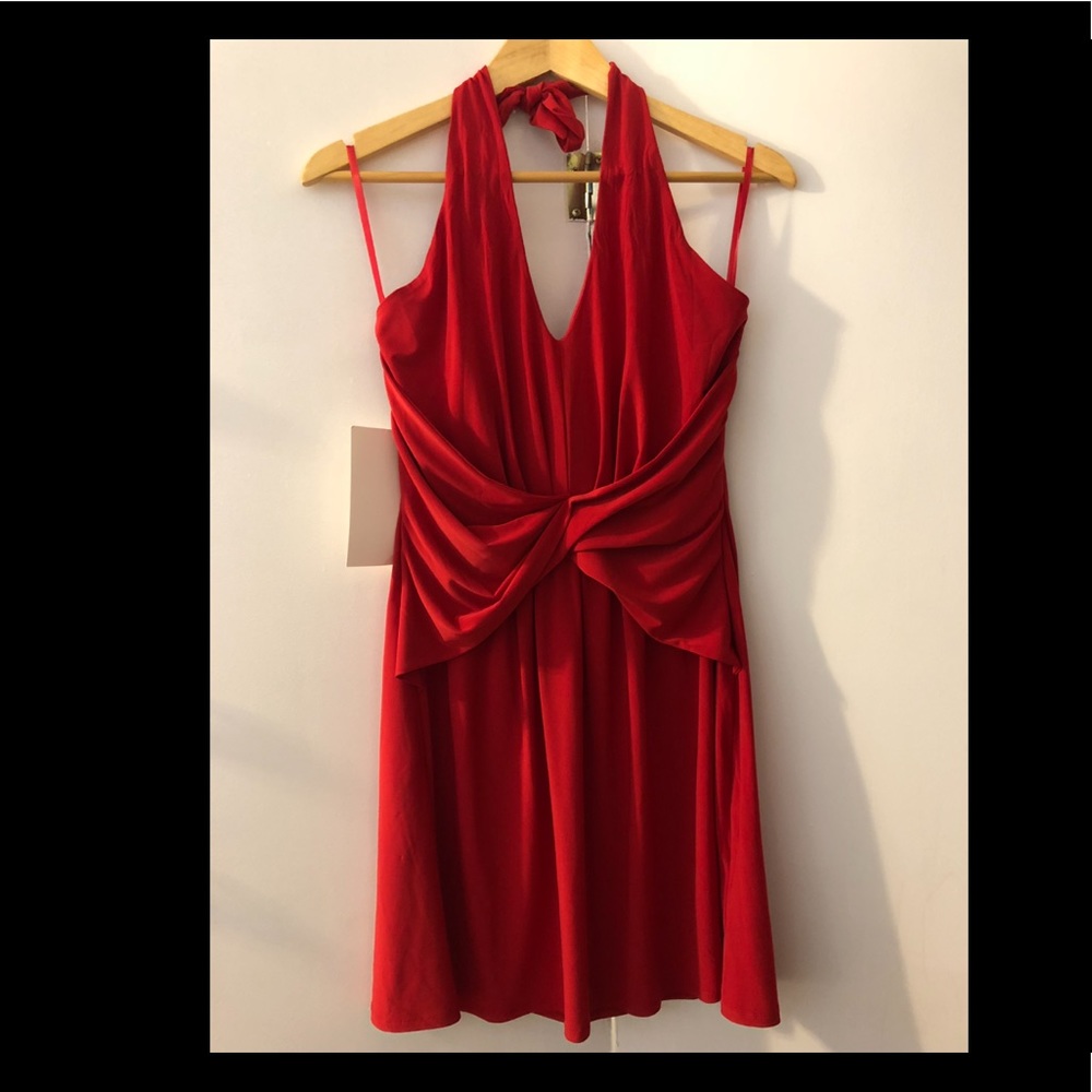 Little Red Halter Top Dress